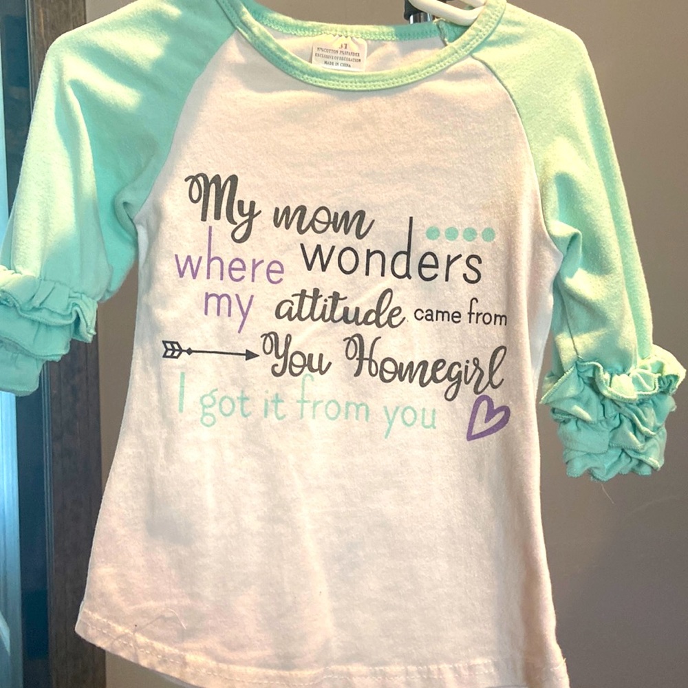 Girls “Attitude like my mama” shirt